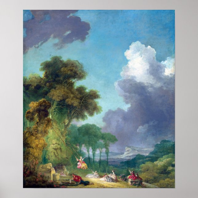 Jean-Honoré Fragonard The Swing Poster (Front)