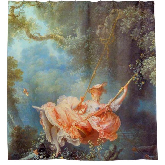 Jean Honore Fragonard The Swing Shower Curtain (Front)