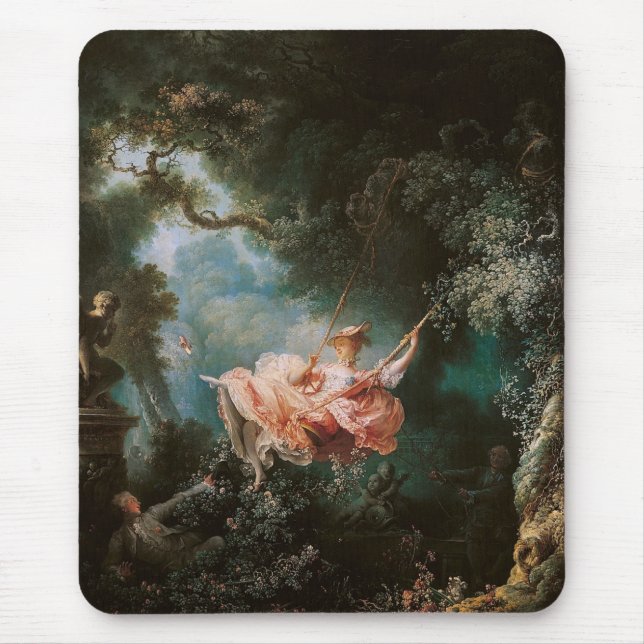 Jean-Honoré Fragonard's The Swing Mouse Pad (Front)