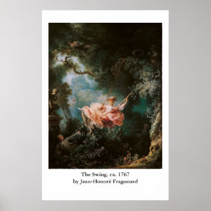 Jean-Honoré Fragonard's The Swing Poster