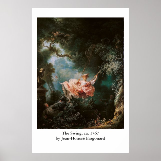 Jean-Honoré Fragonard's The Swing Poster (Front)