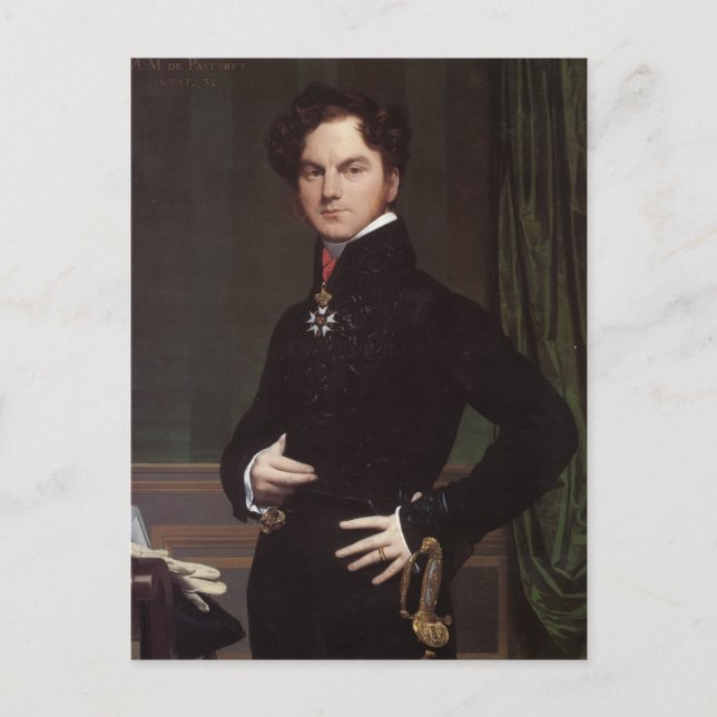 Jean Ingres- Amedee-David, the Comte de Pastoret Postcard (Front)