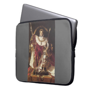 Jean Ingres-Portrait of Napoléon on ImperialThron Laptop Sleeve