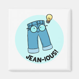 Jean-ious Denim Pants Pun Magnet