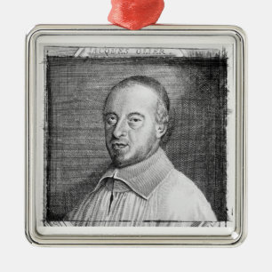 Jean Jacques Olier (1608-57) (engraving) (b/w phot Metal Ornament