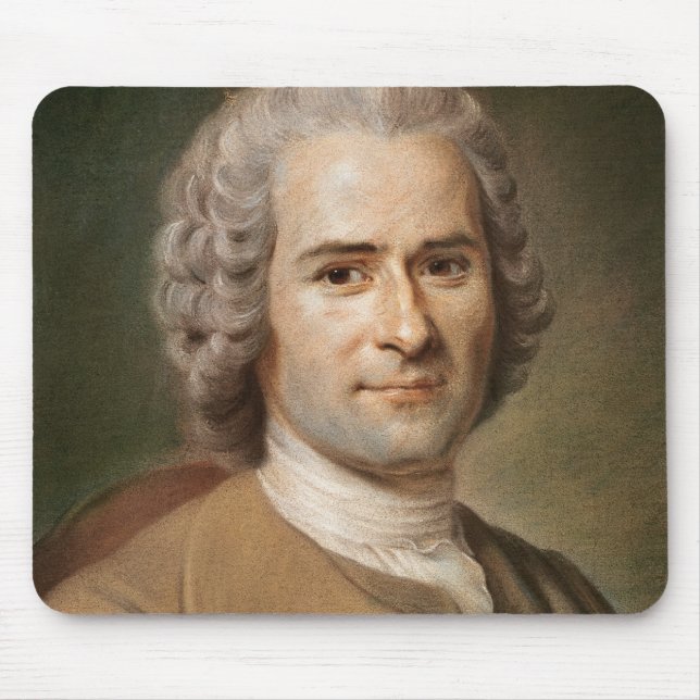Jean-Jacques Rousseau  after 1753 Mouse Pad (Front)