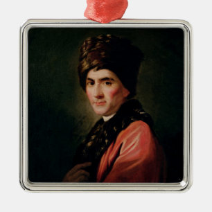 Jean Jacques Rousseau Metal Ornament