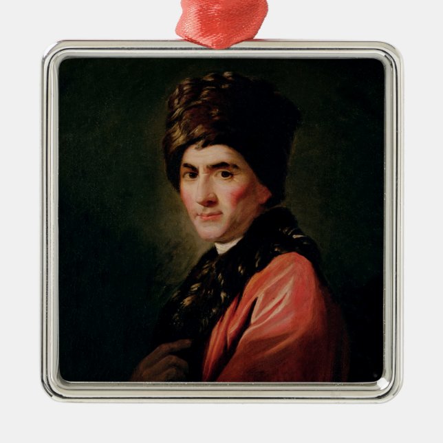 Jean Jacques Rousseau Metal Ornament (Front)