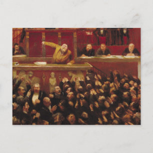 Jean Jaures  Speaking at the Tribune Postcard