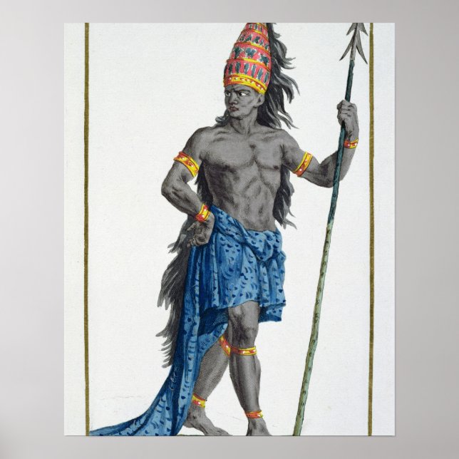 Jean, King of the Congo, engraved by Pierre Duflos Poster (Front)