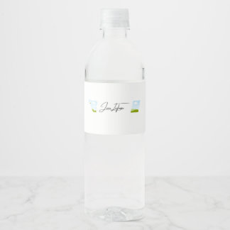 Jean LaTasse Promo Water Bottle Water Bottle Label