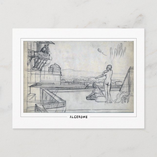 Jean-Léon Gérôme #104 - Fine Art Postcard (Front)