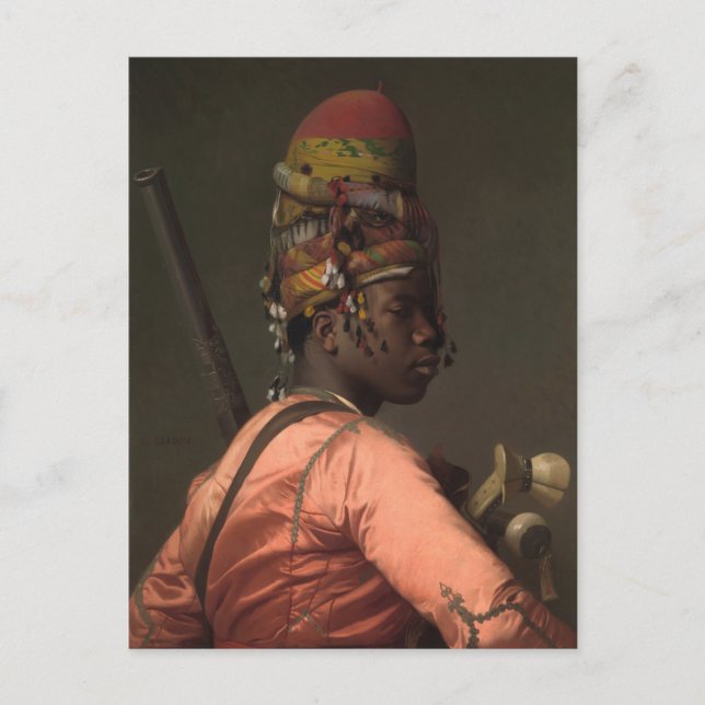 Jean-Leon Gerome Black Bashi-Bazouk circa 1869 Postcard (Front)