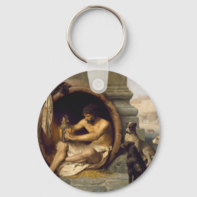Jean-Leon Gerome- Diogenes Key Ring (Front)