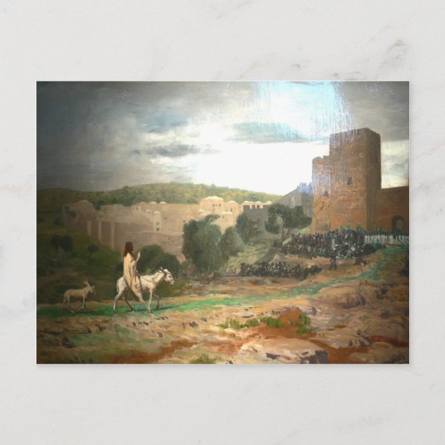 Jean-Leon Gerome- Entry of the Christ in Jerusalem Postcard (Front)
