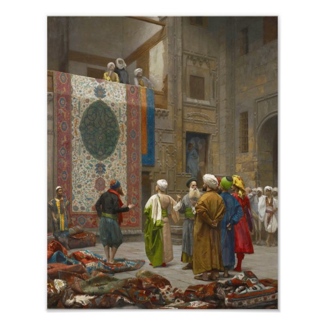 Jean Leon Gerome "The Carpet Merchant in Cairo" Photo Print (Front)