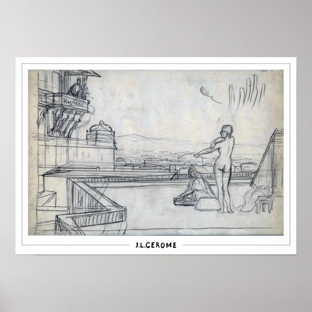 Jean-Léon Gérôme Zedign Art Poster #104 (Front)