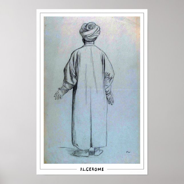 Jean-Léon Gérôme Zedign Art Poster #168 (Front)