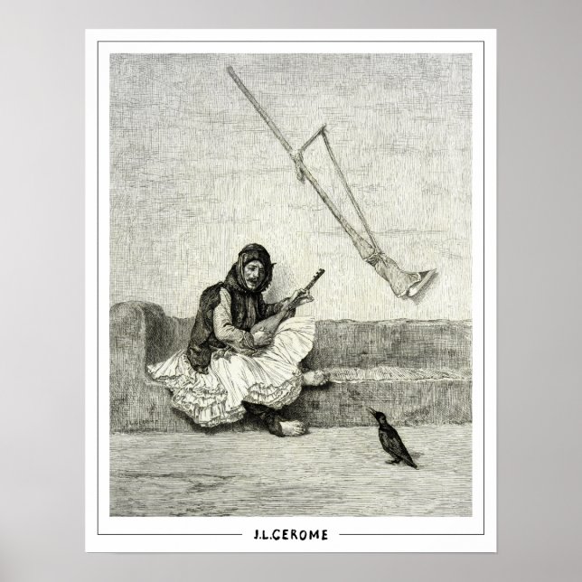 Jean-Léon Gérôme Zedign Art Poster #228 (Front)