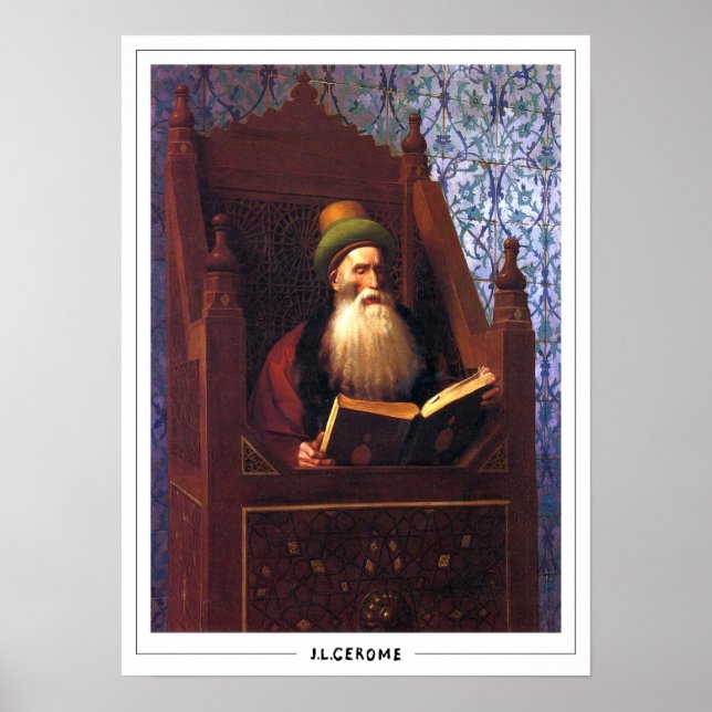 Jean-Léon Gérôme Zedign Art Poster #235 (Front)