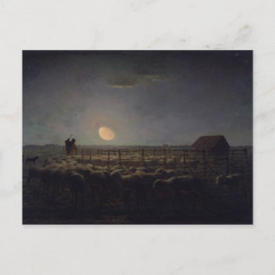 Jean Millet Painting Postcard