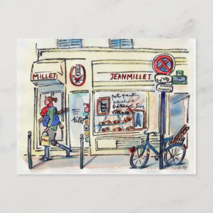 Jean Millet Patisserie Paris by Carol Gillott Postcard