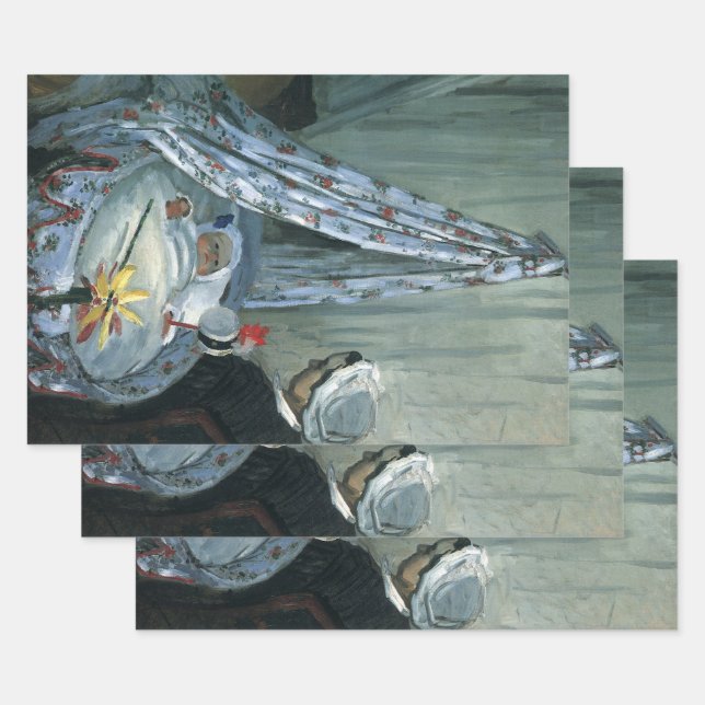 Jean Monet in His Cradle by Claude Monet Wrapping Paper Sheet (Set)