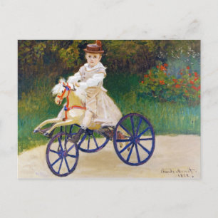 Jean Monet on a Mechanical Horse Claude Monet Postcard