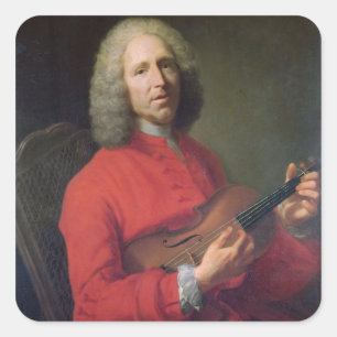 Jean-Philippe Rameau  with a Violin Square Sticker