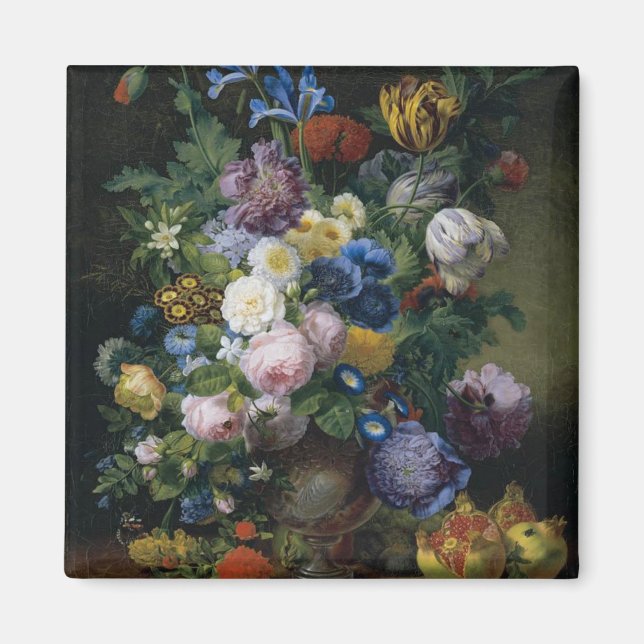 Jean-Pierre-Xavier Bidauld Still Life With Tulips Magnet (Front)