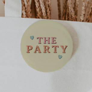 JEAN Retro 70's The Party Bachelorette Group 6 Cm Round Badge