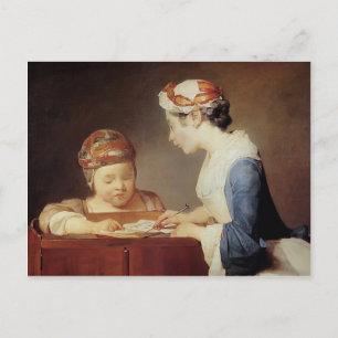 Jean-Simeon Chardin- The Young Schoolmistress Postcard