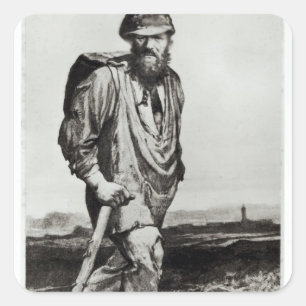 Jean Valjean Square Sticker