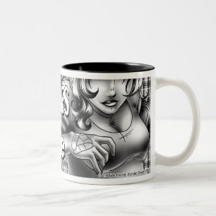Jeanie, monochrome logo mug