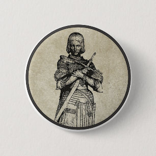 Jeanne d'Arc 6 Cm Round Badge