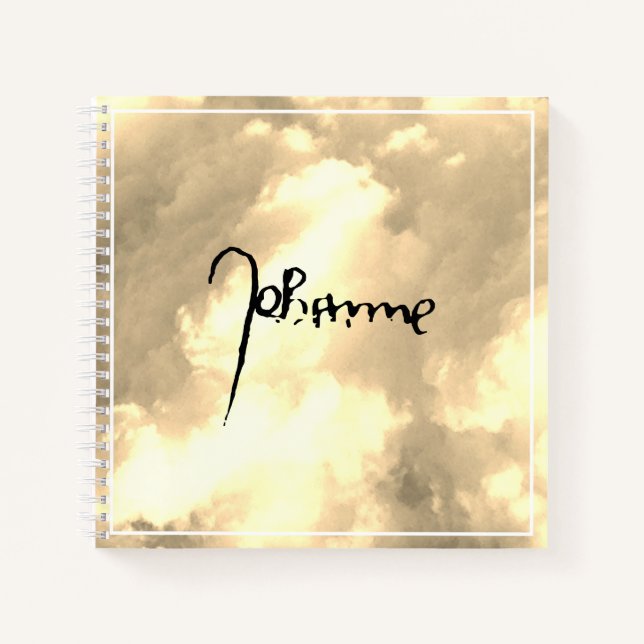 Jeanne d'Arc Saint Joan in heaven faith Signature Notebook (Front)