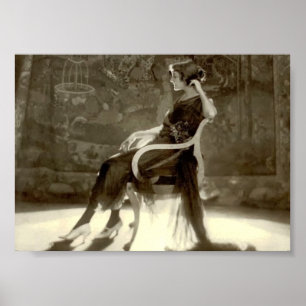 Jeanne Eagels by Adolf de Meyer 1921 Poster