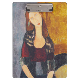 Jeanne Hebuterne portrait by Amedeo Modigliani Clipboard