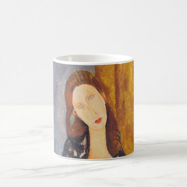 Jeanne Hebuterne portrait by Amedeo Modigliani Coffee Mug (Center)