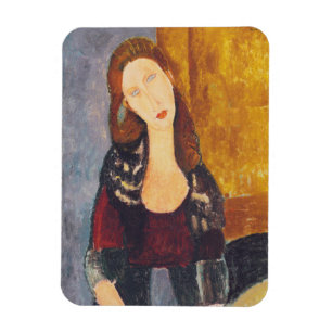 Jeanne Hebuterne portrait by Amedeo Modigliani Magnet