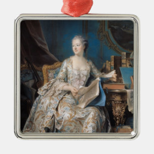 Jeanne Poisson the Marquise de Pompadour, 1755 Metal Ornament