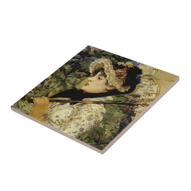 Jeanne: Spring 1881 by Manet Tile (Side)