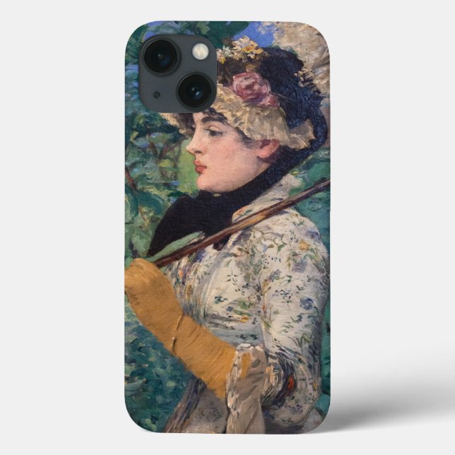 Jeanne (Spring)  By Édouard Manet Case-Mate iPhone Case (Back)