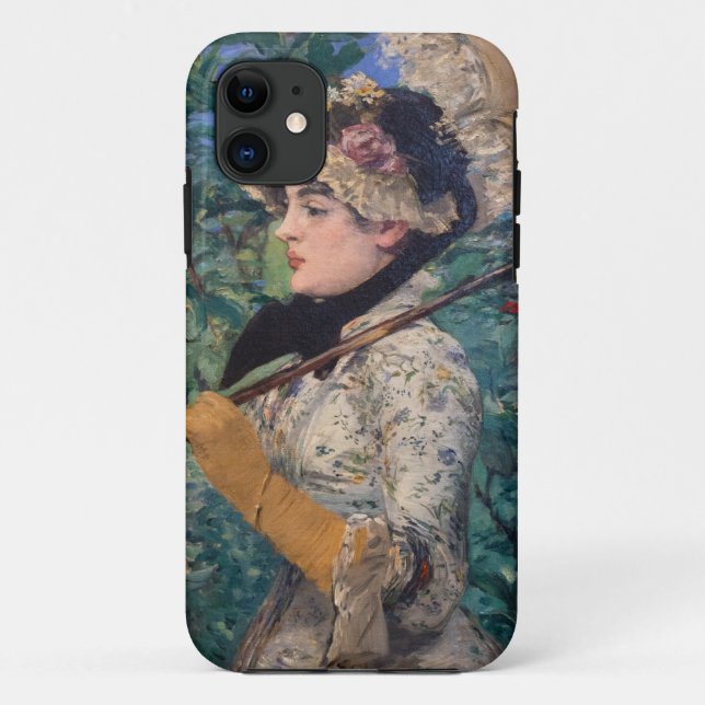 Jeanne (Spring)  By Édouard Manet Case-Mate iPhone Case (Back)