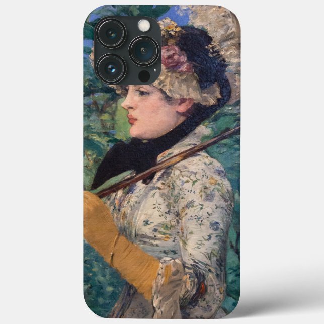 Jeanne (Spring)  By Édouard Manet Case-Mate iPhone Case (Back)