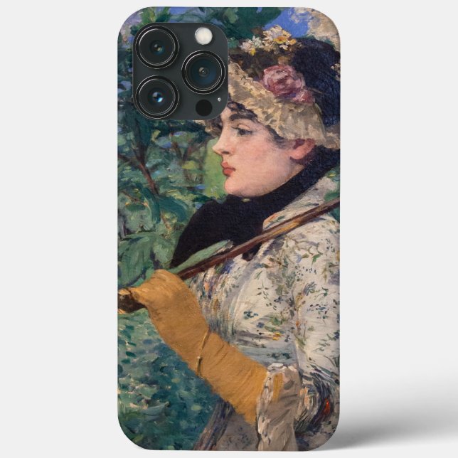 Jeanne (Spring)  By Édouard Manet Case-Mate iPhone Case (Back)