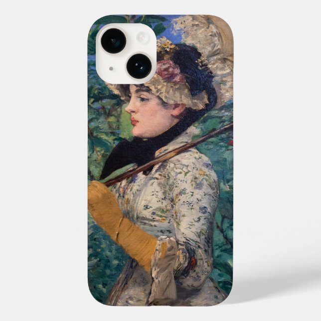 Jeanne (Spring)  By Édouard Manet Case-Mate iPhone Case (Back)