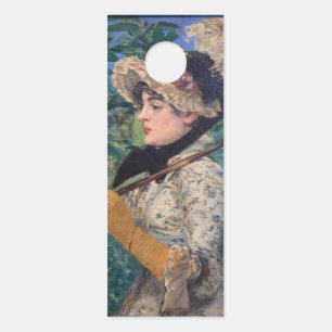 Jeanne (Spring) By Édouard Manet Door Hanger