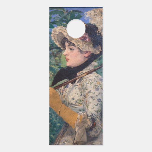 Jeanne (Spring)  By Édouard Manet Door Hanger (Front)