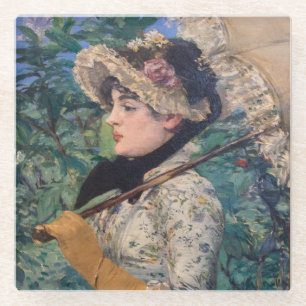 Jeanne (Spring) By Édouard Manet Glass Coaster